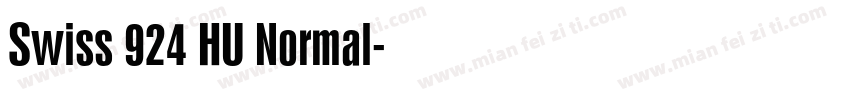 Swiss 924 HU Normal字体转换